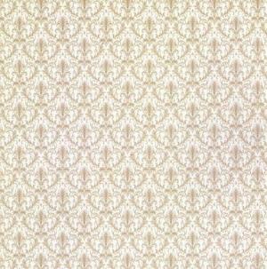 Modern Paisley- Beige Dollhouse Wallpaper W-W,O