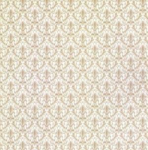 Modern Paisley- Beige Dollhouse Wallpaper W-W,O