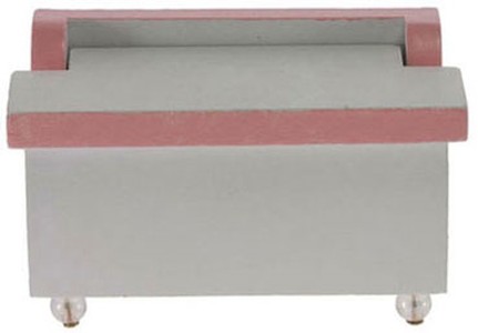 Wooden Pink Rim Toy Box N