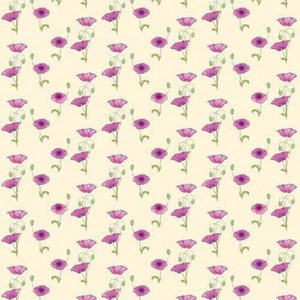 Pink Poppy Dollhouse Wallpaper W-W,F