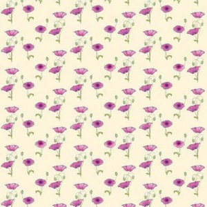 Pink Poppy Dollhouse Wallpaper W-W,F