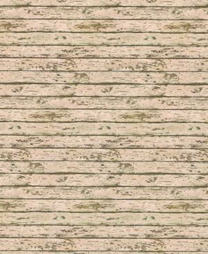 Distressed Wood Floor- Beige Dollhouse Wallpaper W-F