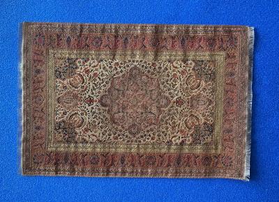 Bronze and Gold Large Woven Vintage Carpet