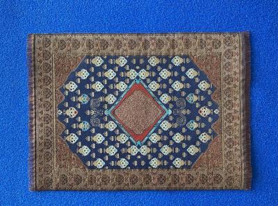 Bronze and Blue Medium Vintage Rug