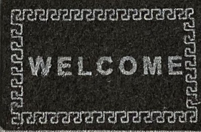 Welcome Mat Black CAR-MR