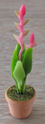 Pink Stem Flower- in Terra Cotta FP-PFP