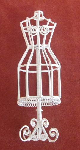 White Wire Dress Dummy SCC-S