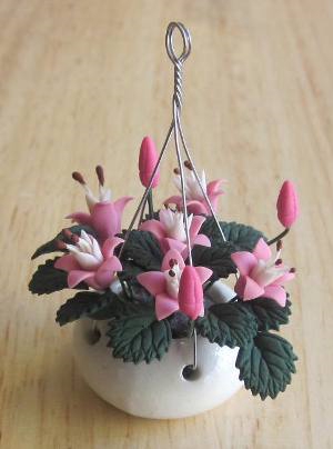 Pink Flower Hanging Basket FP-HB