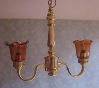 Gold with 2 upright flute lights Red LE-CL