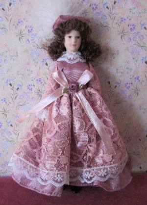 Victorian Lady in Pink PD-F