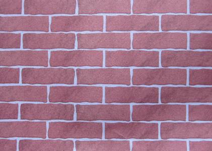 Red Brick Dollhouse Wallpaper W-BP