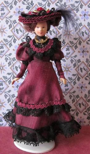 Victorian Lady in Red PD-F