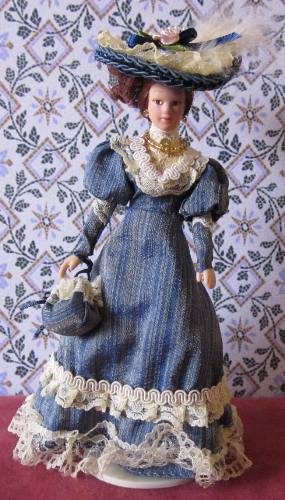 Victorian Lady in Blue PD-F