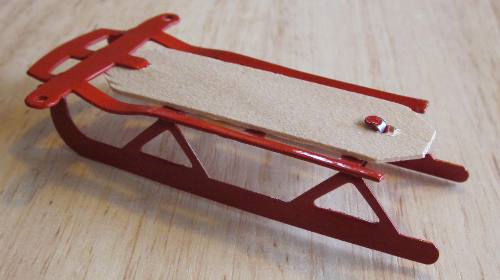 Red Trim Pull Sled CHD