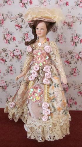 Victorian Lady in Floral PD-F