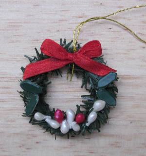 Front Door Garland- Red Bow CHD