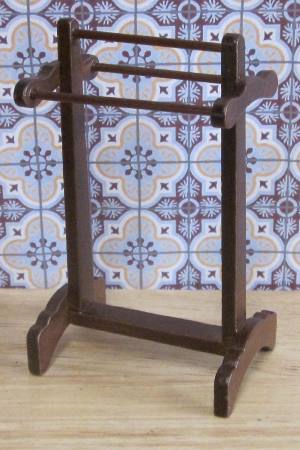 Dark Wood Towel Rack BA-A