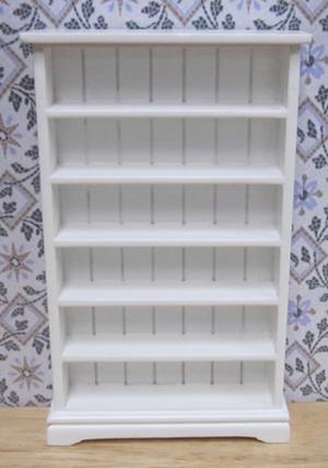 White Wood Bookcase SF
