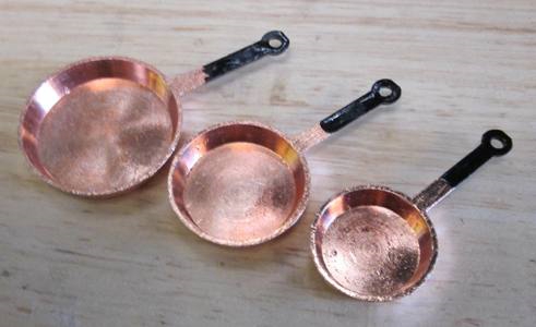 Copper Pans x 3 KA-CU