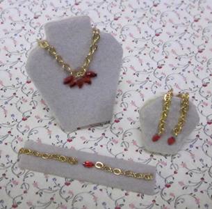 Ruby Jewellery Set BED-A