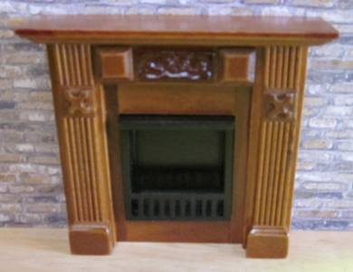 Elizabeth Fireplace Walnut F