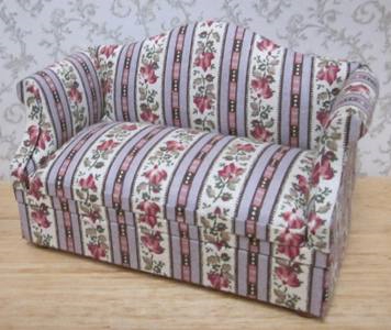 Lilac Floral Stripe Sofa LR-SCC