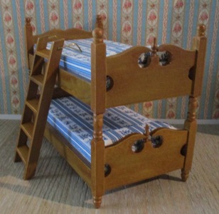 Walnut Bunks-Twin Bed BED-B