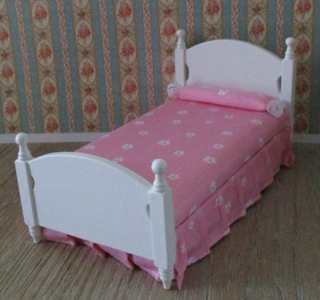 White Single Bed BED-B
