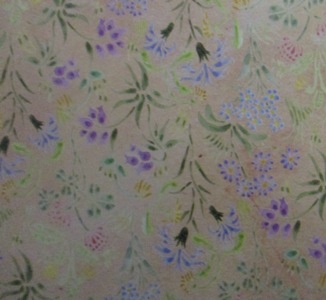 Meadows Flowers Dollhouse Wallpaper W-W,F