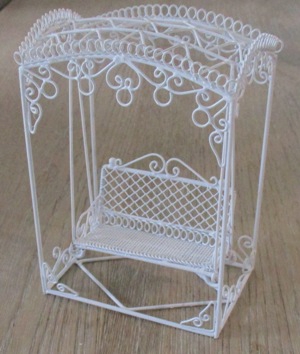 White Wire Swing Chair GO-F