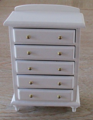 Chest Drawers- White BED-F