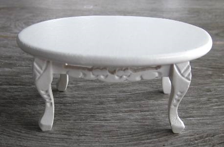 Oval White Coffee Table LR-T