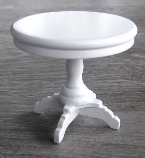 Round Side Table- White LR-T