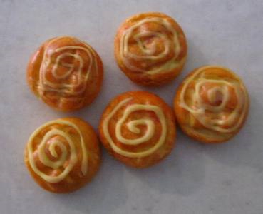 Custard Swirl Bun  x 5 FD-EBP