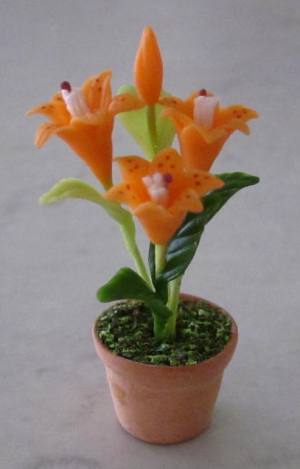 Orange Lilium- in Terra Cotta FP-PFP