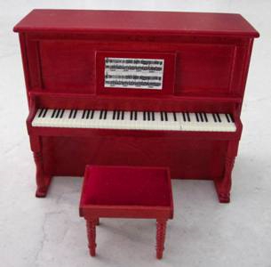 Mahogany Upright Piano-Stool MUI