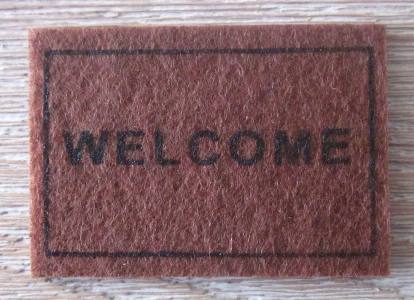 Welcome Mat Brown CAR-MR