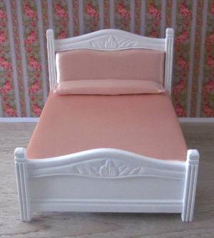 White Double with Mattress BED-B