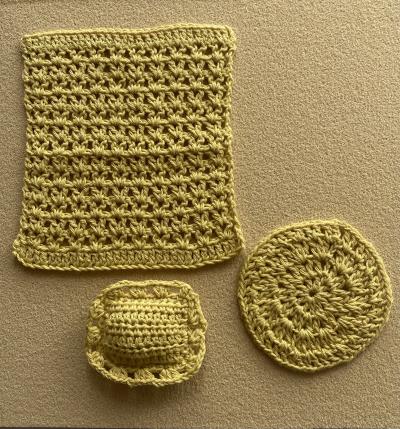 Crochet Mustard Bed Set