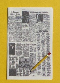 Newspaper Crossword with Pencil BMPR