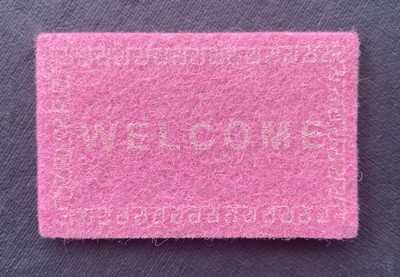 Pink Welcome Mat CAR-MR