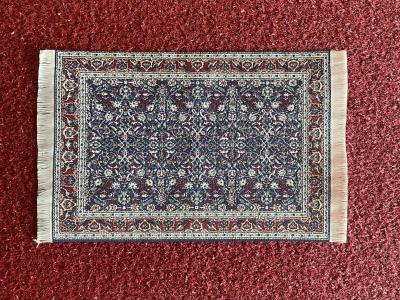 Red and Blue Small Woven Carpet