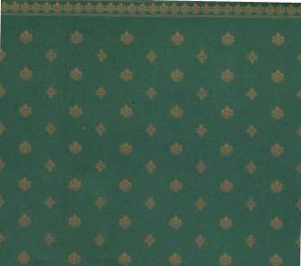 Garden Crest Green Dollhouse Wallpaper W-W,G