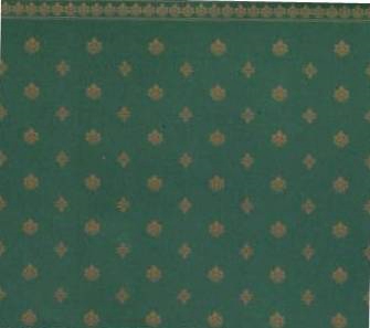 Garden Crest Green Dollhouse Wallpaper W-W,G