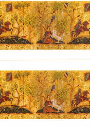 Tudor Frieze Dollhouse Wallpaper W-VWP