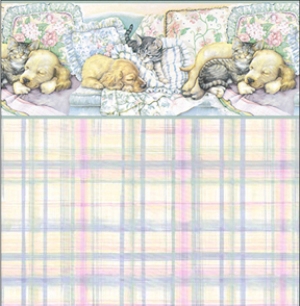Nap Time Dollhouse Wallpaper W-N