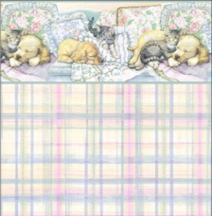 Nap Time Dollhouse Wallpaper W-N