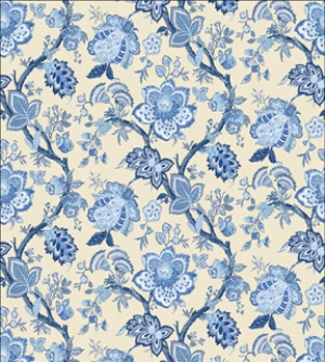 Jacobean- Blue Dollhouse Wallpaper W-W,G
