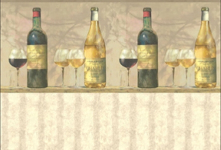 Wine - Beige Dollhouse Wallpaper W-NOV