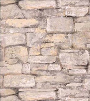 Flat Stone Charcoal Dollhouse Wallpaper W-BP